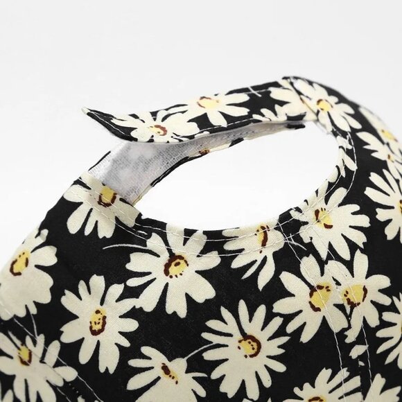 Womens Fashion Casual Outdoor Chrysanthemum Print Baseball Velcro Adjustable Cap - Picture 5 of 5